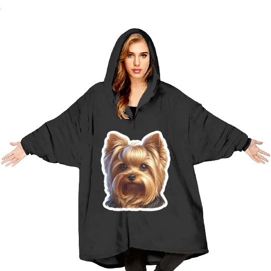 Yorkshire Terrier Blanket Hoodies