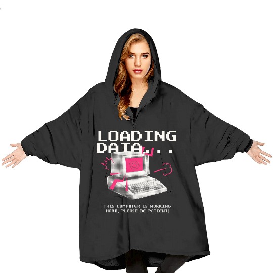 Computer Error Page Blanket Hoodies