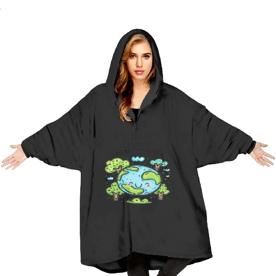 Planet Over Profit Earth Day Blanket Hoodies