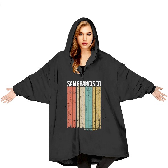 San Francisco Vintage Blanket Hoodies