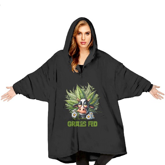 Grass Fed Green Blanket Hoodies