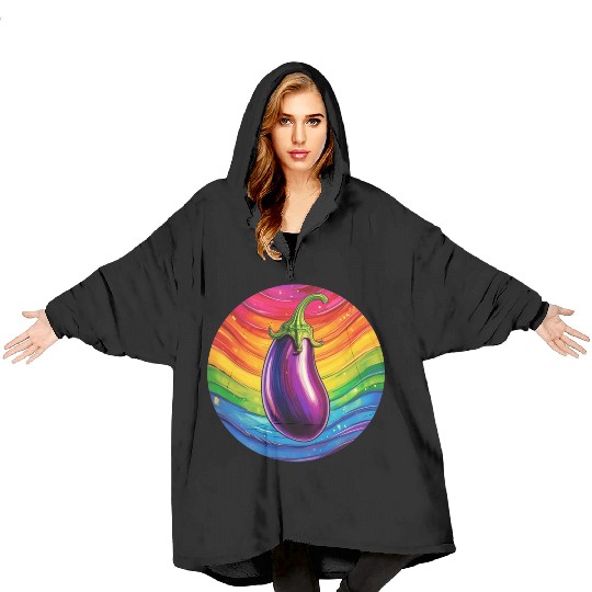 LGBTQ Eggplant Blanket Hoodies