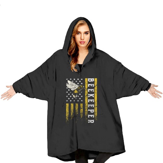 Beekeeper Nature Insects Blanket Hoodies