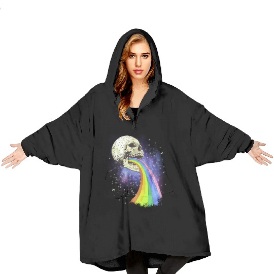 Goth Rock Satan Unicorn Festivals Death Metal Blanket Hoodies