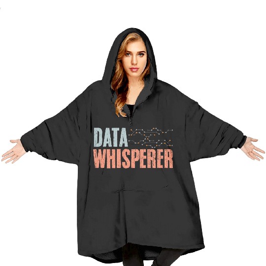 Data Whisperer Vintage Data Science Data Scientist Blanket Hoodies