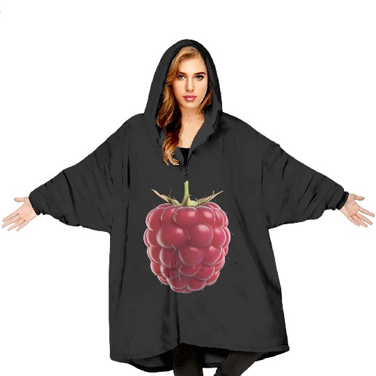 Raspberry Realistic Blanket Hoodies