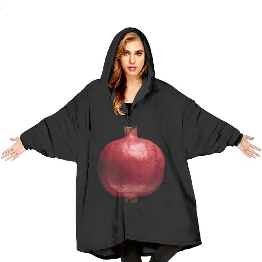 Pomegranate Realistic Blanket Hoodies