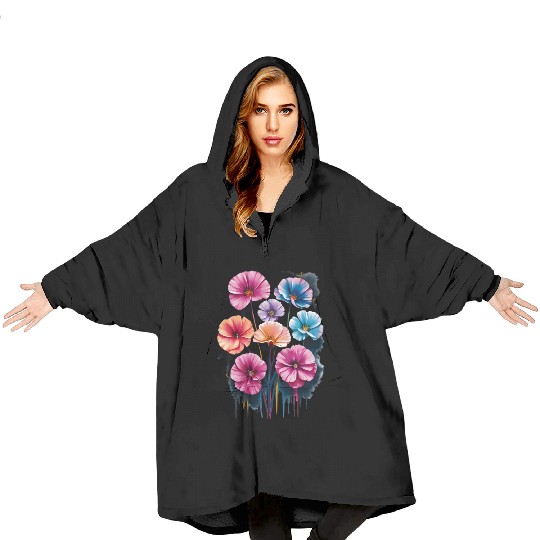 Blanket Hoodies Floral Doux et Léger – Confort et Style