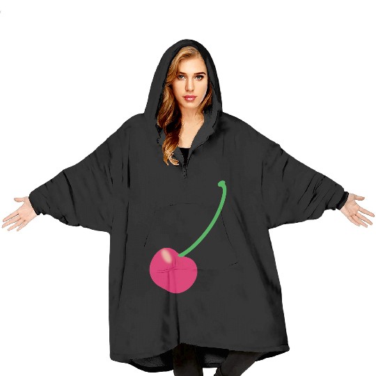 One cherry Blanket Hoodies