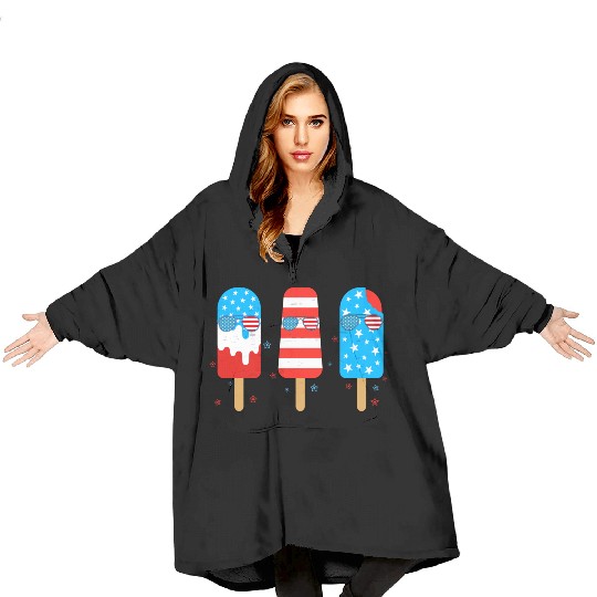 July Popsicle Toddler American Blanket Hoodies