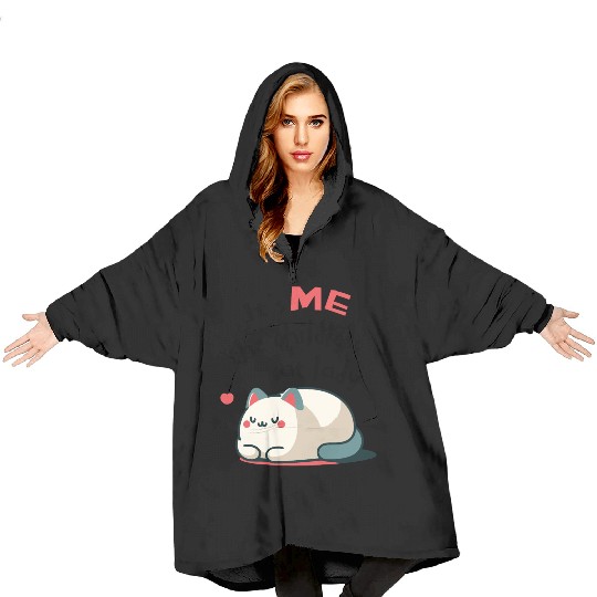 It's Me the Childless Cat Lady 2024 President Blanket Hoodies