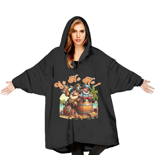 Pirate Rum Blanket Hoodies