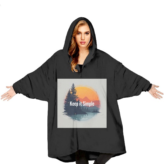 keep it simple trends Blanket Hoodies