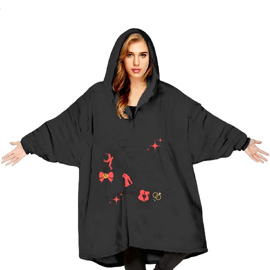 Bride Wedding Engagement Honeymoon Classy Boho Blanket Hoodies