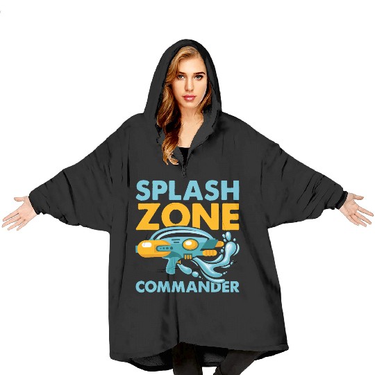 Splash Zone Commander Water Fun Summer Squirt Gun Blanket Hoodies