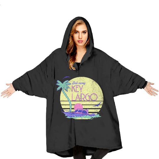 Sail Away Yacht Rock Key Largo Boating Blanket Hoodies