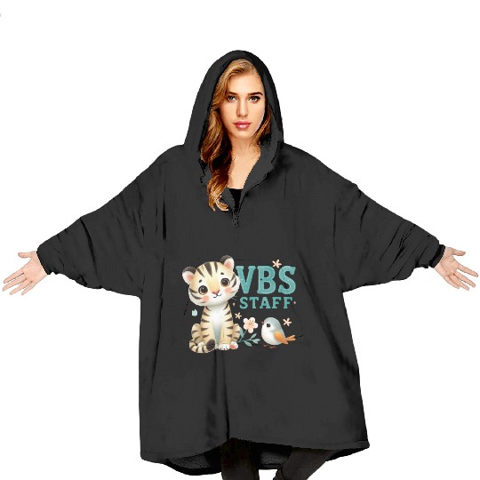 VBS Staff of Vacation Bible School I Love VBS Grou Blanket Hoodies