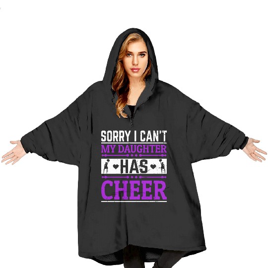 My Daughter Cheer Mom Cheerleading Mother's Day Blanket Hoodies