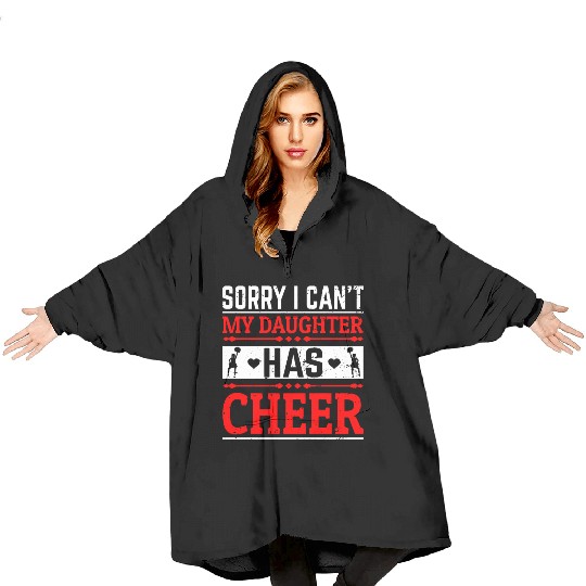 My Daughter Cheer Mom Cheerleading Mother's Day Blanket Hoodies