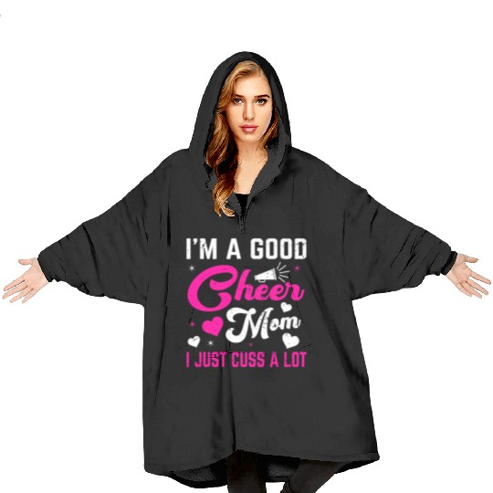 A Good Cheer Mom Cheerleading Mommy Mother's Day Blanket Hoodies