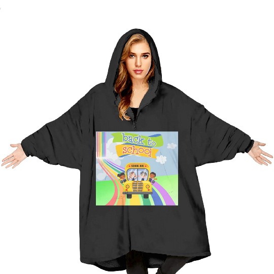 kides back to school Blanket Hoodies 2024
