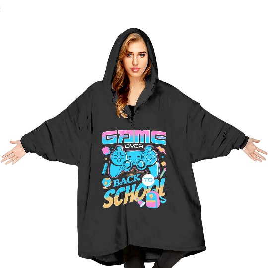 Game Over Back To School Happy First Day Of School Blanket Hoodies