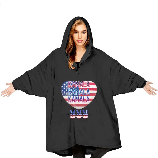 KAMALA 2024 VOTE KAMALA HARRIS CAMPAIGN 01 Blanket Hoodies