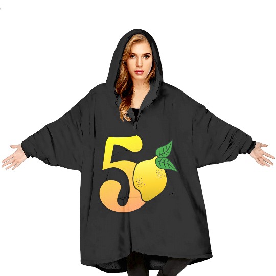 Number 50th Birthday Lemon Blanket Hoodies