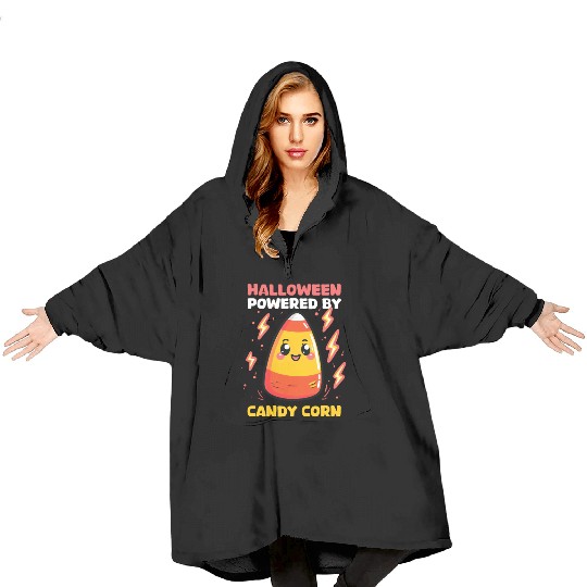 Candy Corn Halloween Powered By Candy Corn Blanket Hoodies