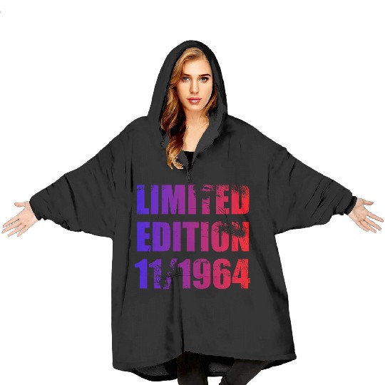 60th birthday Limited Edition 11/1964 Blanket Hoodies