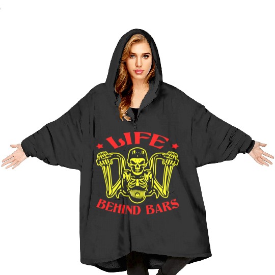 Life Behind Bars Biker LIKE US ON FACEBOOK #USAP Blanket Hoodies