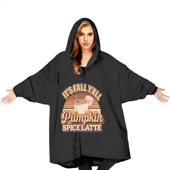 I Heart Pumpkin Spice Blanket Hoodies