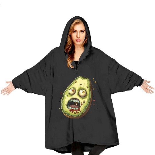 Horror of the Rotten Avocado Blanket Hoodies