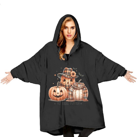 Hey There Pumpkin Blanket Hoodies