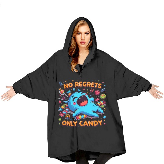 Disneyland No Regrets Only Candy Blanket Hoodies