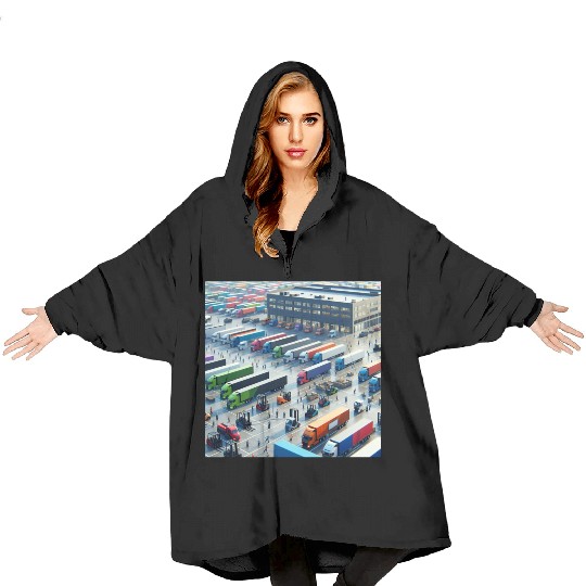 Big Trucking Company Blanket Hoodies