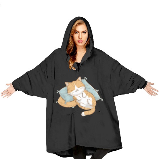 Cozy Cat Nap Blanket Hoodies