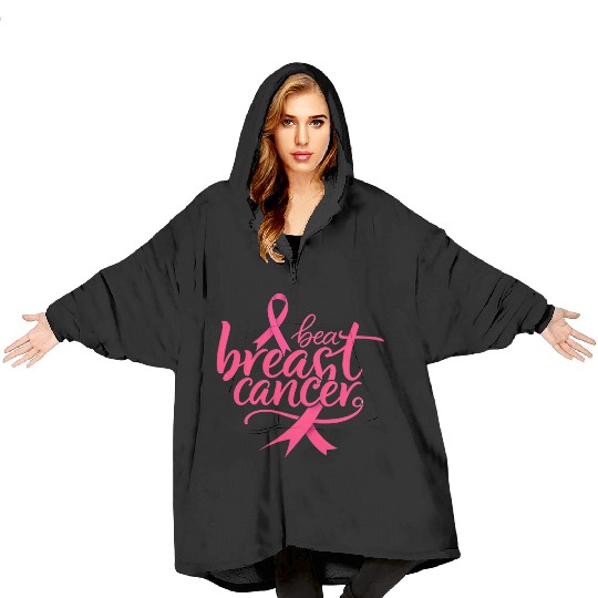 Beat Breast Cancer, Together We Fight Breast Cance Blanket Hoodies