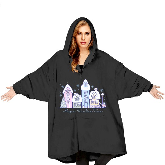 Magic winter time Blanket Hoodies
