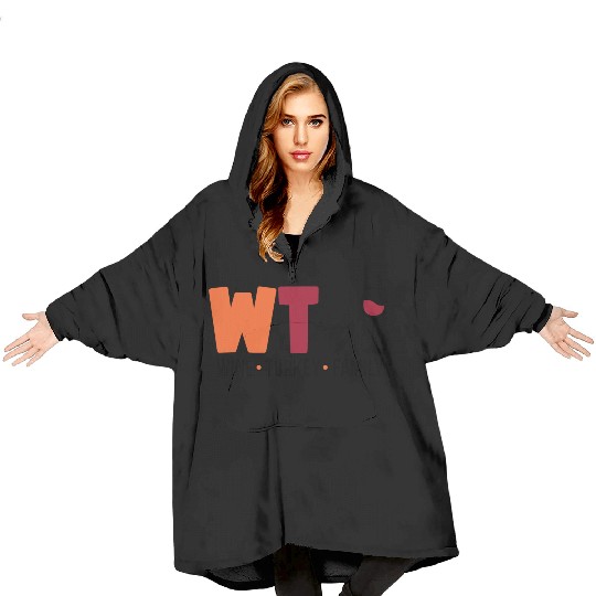 Wine Turkey Family Funny WTF Thanksgiving Funny Blanket Hoodies