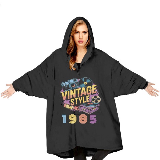vintage style 1985 Blanket Hoodies