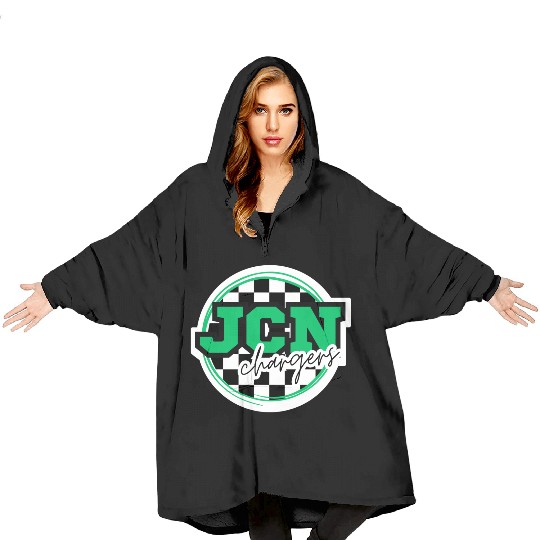 JCN Chargers checkerboard, Jefferson County North Blanket Hoodies