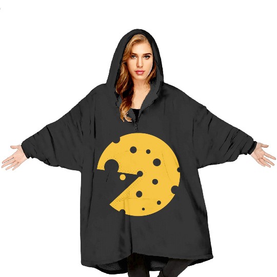 Cheese or a mouse in this fun optical illusion Blanket Hoodies