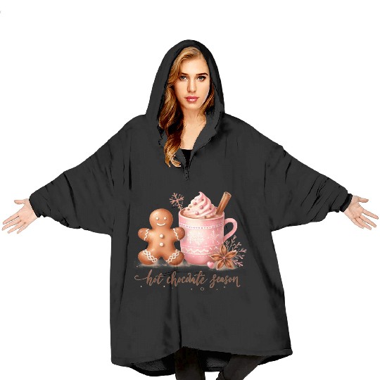 Hot Chocolate Season Blanket Hoodies