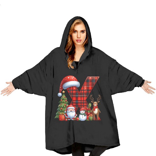 Merry Christmas, Christmas Retro Blanket Hoodies