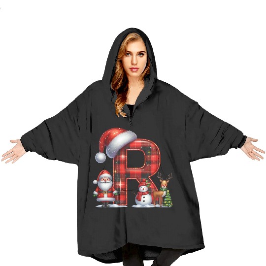 Merry Christmas, Christmas Retro Blanket Hoodies