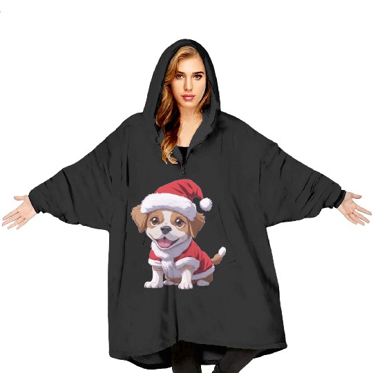 Santa Paws: The Cutest Christmas Puppy Blanket Hoodies