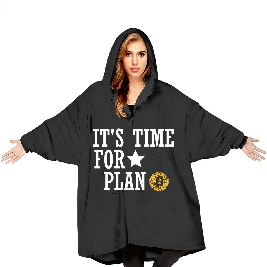 Funny Bitcoin Plan P Blanket Hoodies Crypto Trader Blanket Hoodies