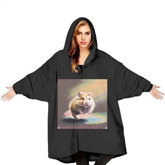 Super hamster Blanket Hoodies