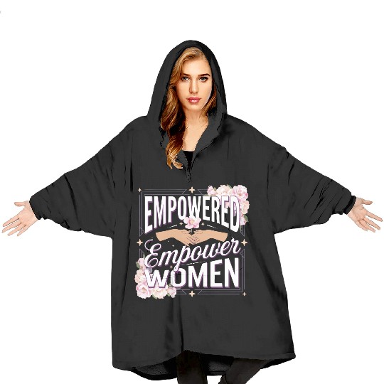 strength in sisterhood Blanket Hoodies